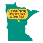 Map of Mn pinpointing Cuyuna Country SRA & state trail