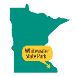 MN Map pinpointing Whitewater State Park