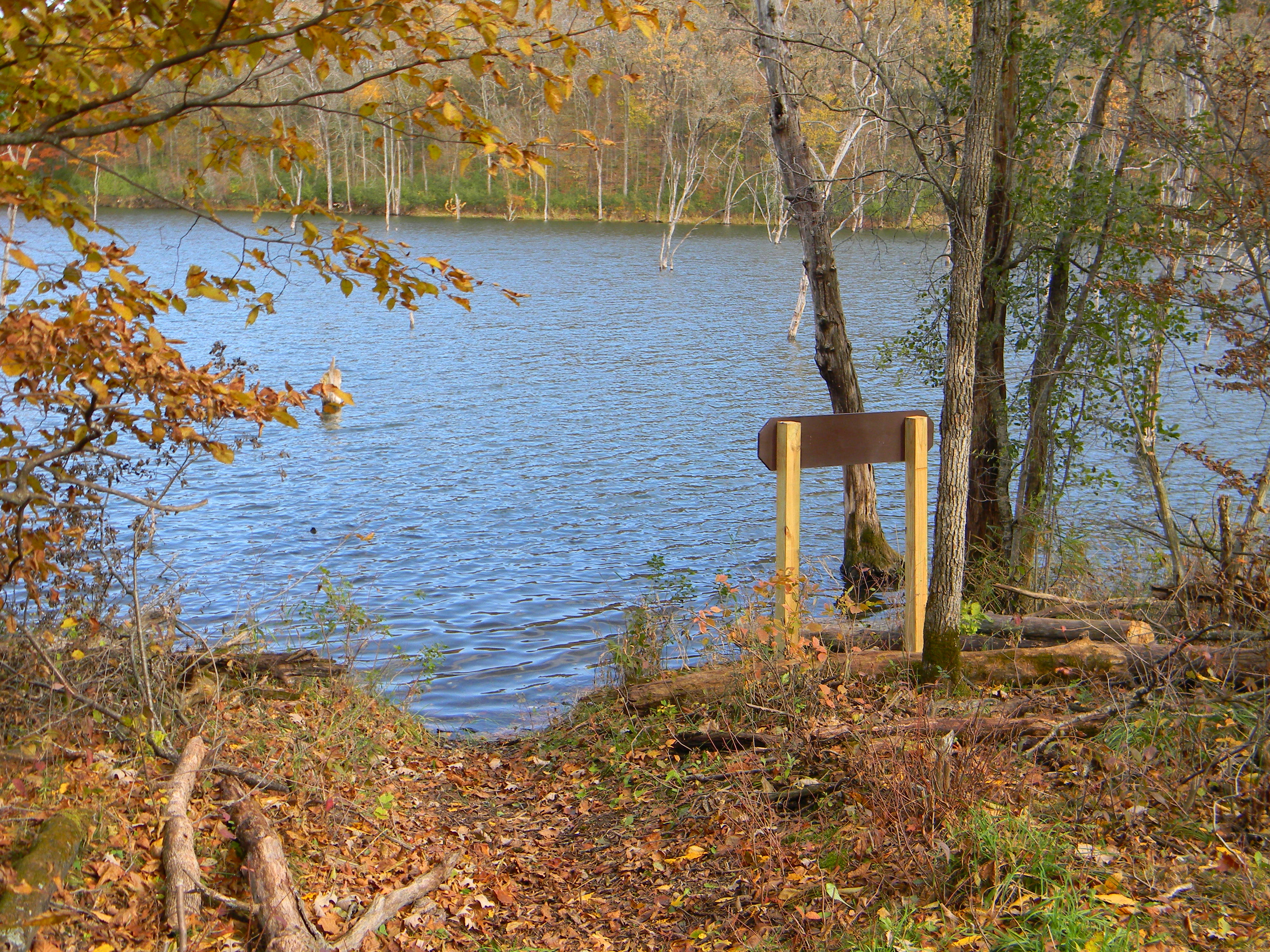 canoe entry point to camp site