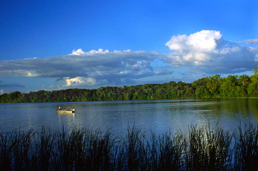 Fishing boat on Greenleaf Lake
