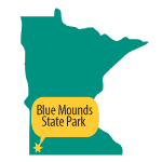 Blue Mounds State Park pinpointed on MN