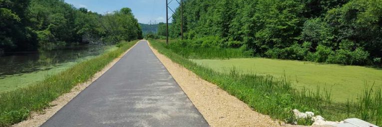 newly paved segment of Wagon Wheel Trail