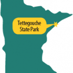 Tettegouche State Park pinpointed on map of Minnesota