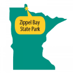 Map pinpointing where Zippel Bay State Park is