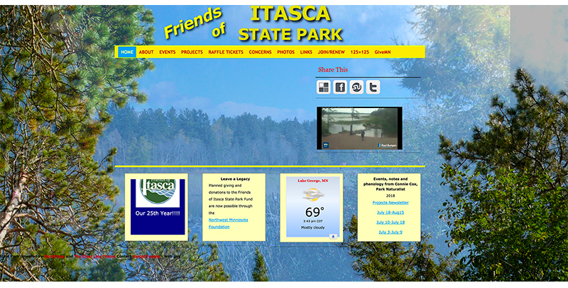 Screenshot of FISP website
