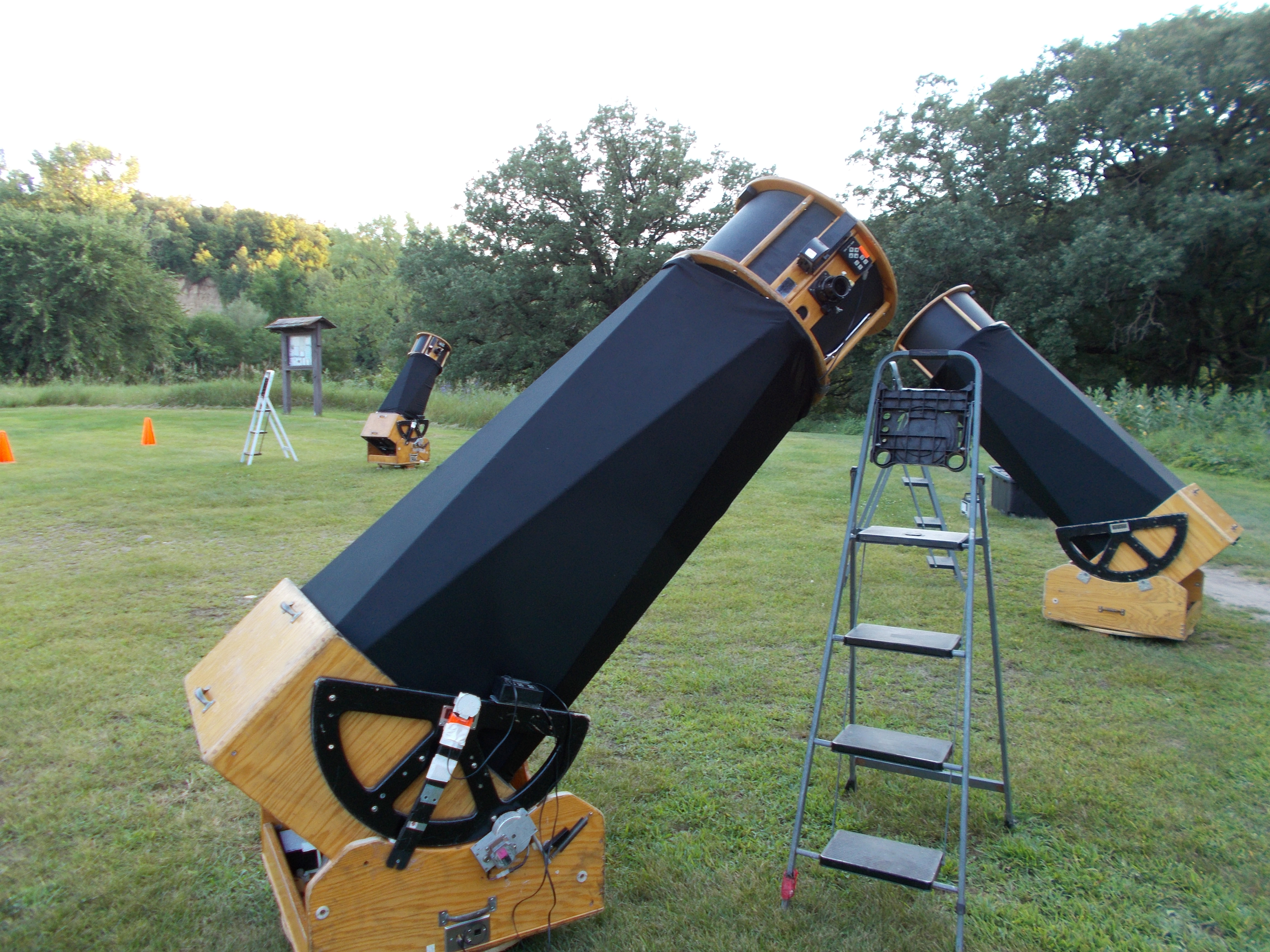 Telescopes ready for star gazing