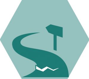 icon of trail with crack