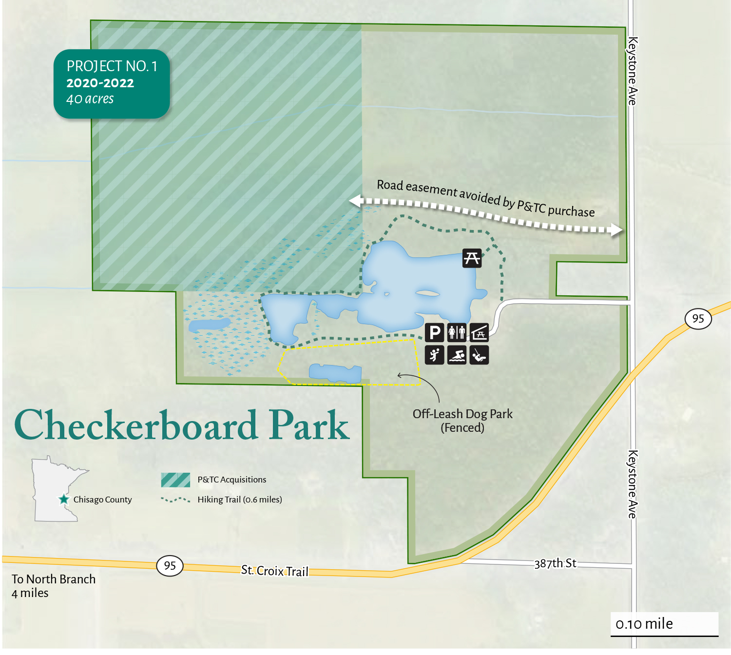 Map of Checkerboard Park