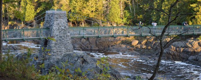 A bridge at Jay Cooke State Park