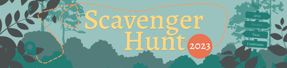 Graphical banner reads: Scavenger Hunt 2023